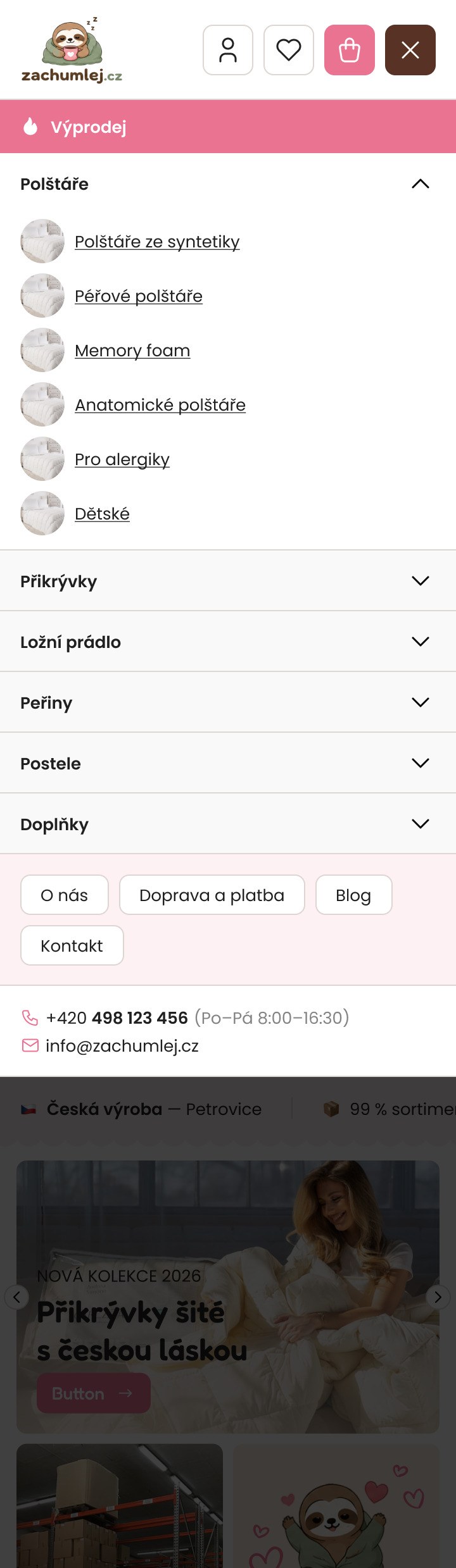 Zachumlej — mobil, obrazovka 2