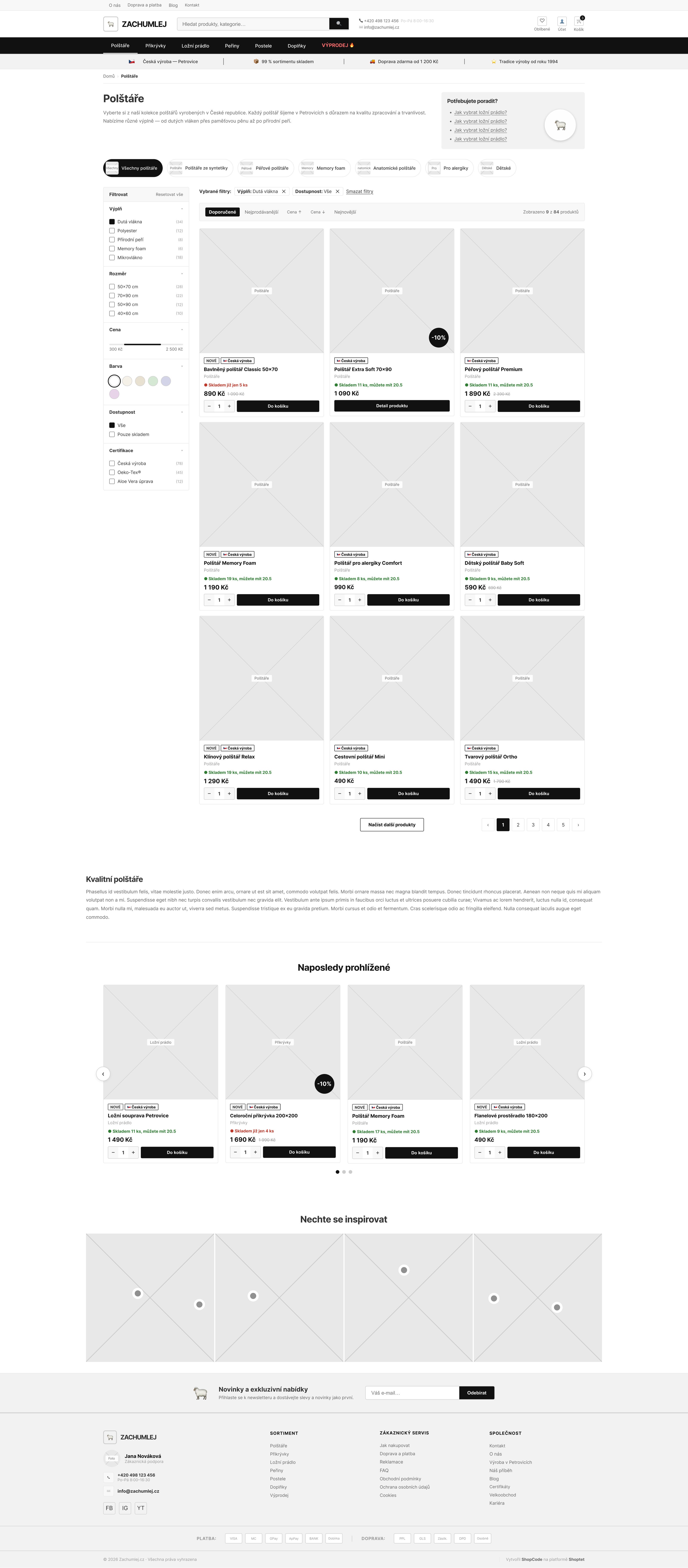 Zachumlej — wireframe 1