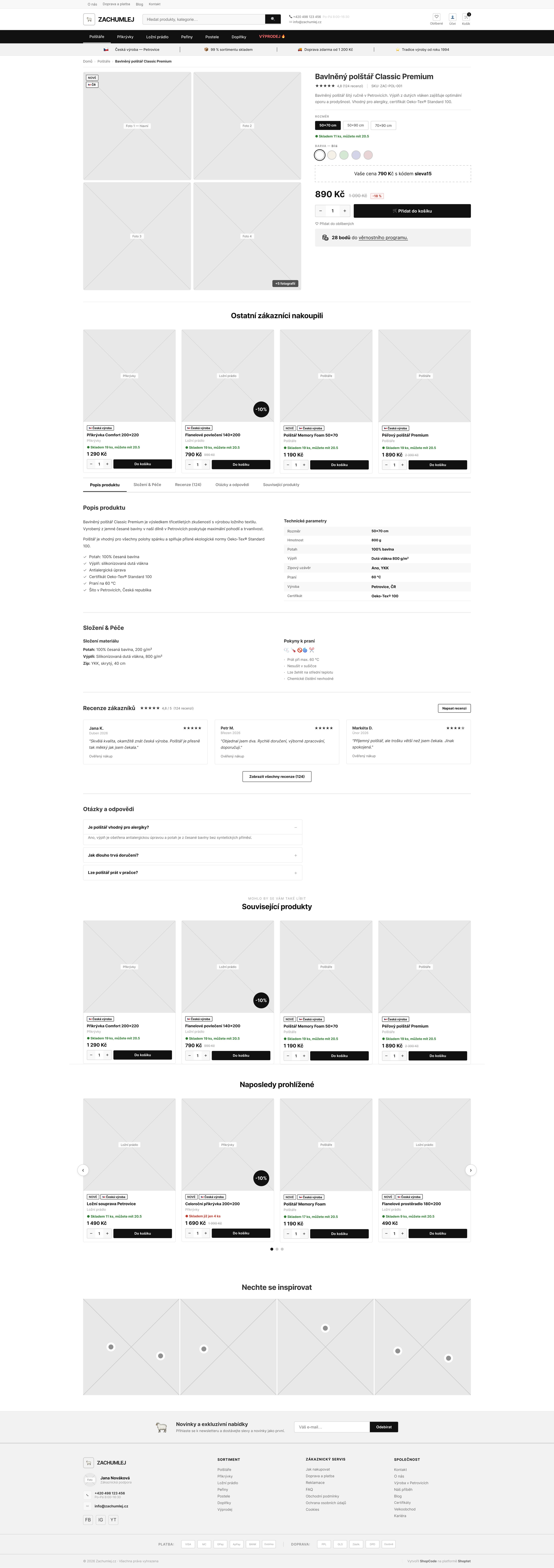 Zachumlej — wireframe 2